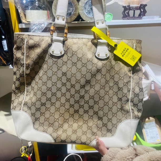95新 GUCCI/古驰 Gucci古驰竹节托特包a2539