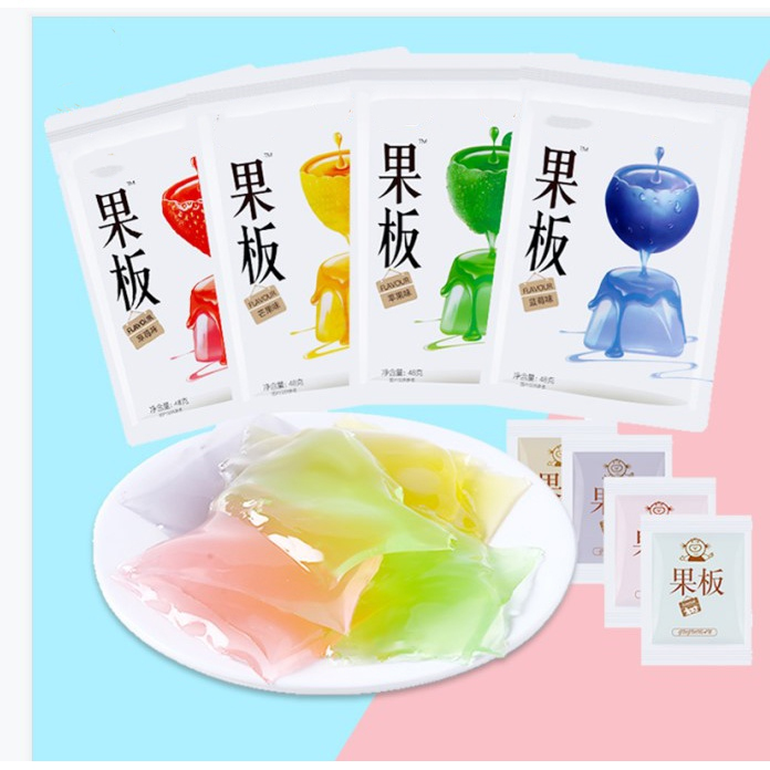 果板果冻布丁果冻条零食多口味水果果味果香果冻夏季休闲小零食  