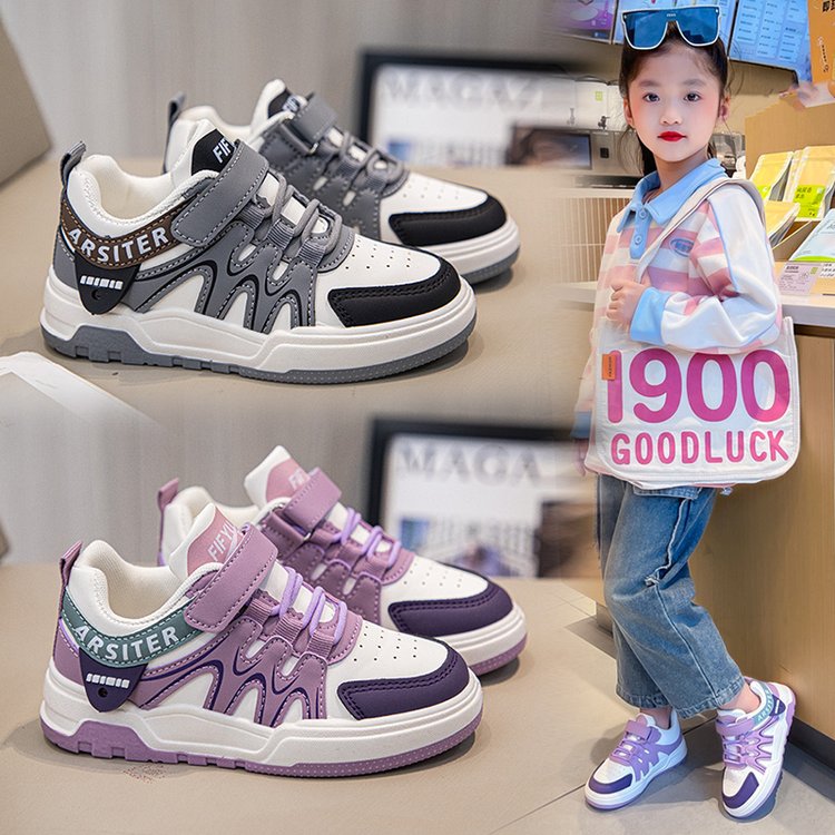 回力瑞女童鞋子春款运动鞋子中大童儿童高帮鞋休闲板鞋男童单鞋潮