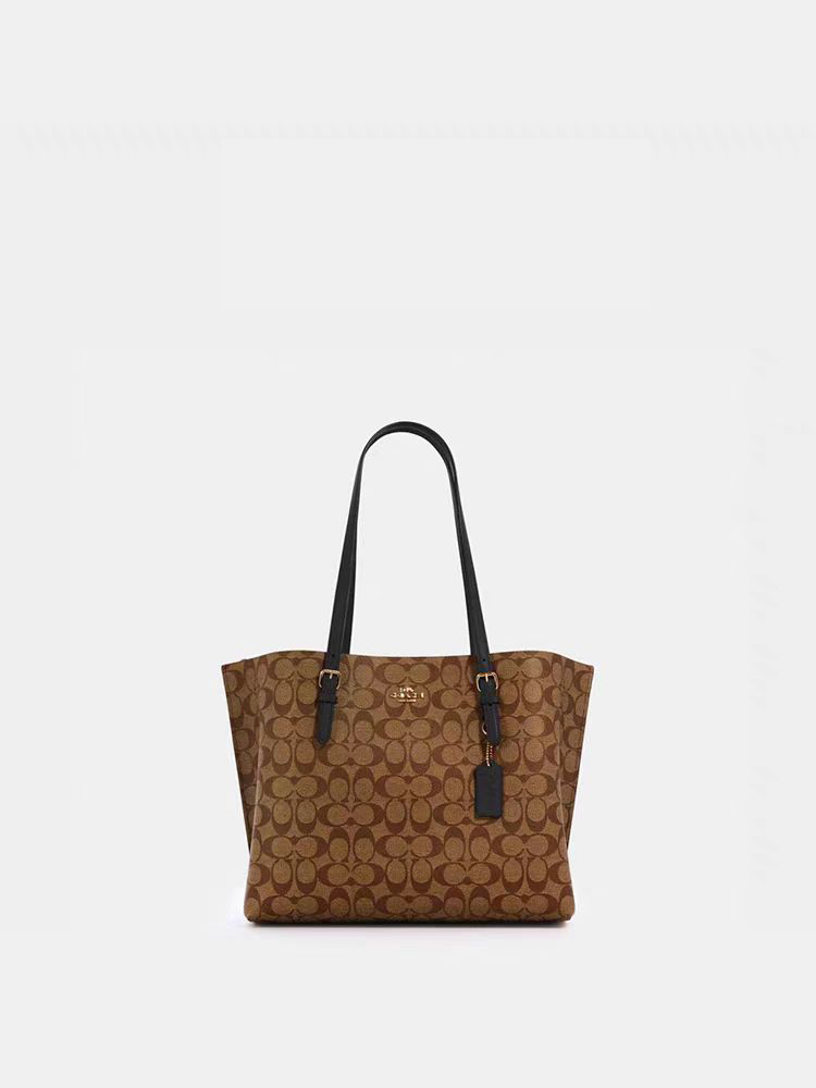 全新未使用 COACH/蔻驰 轻奢时尚女士经典单肩拼色小众通勤肩包