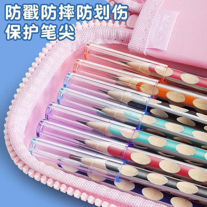 铅笔笔帽小学生笔尖保护套 三角六角杆鼻盖儿童学习文具用品批发