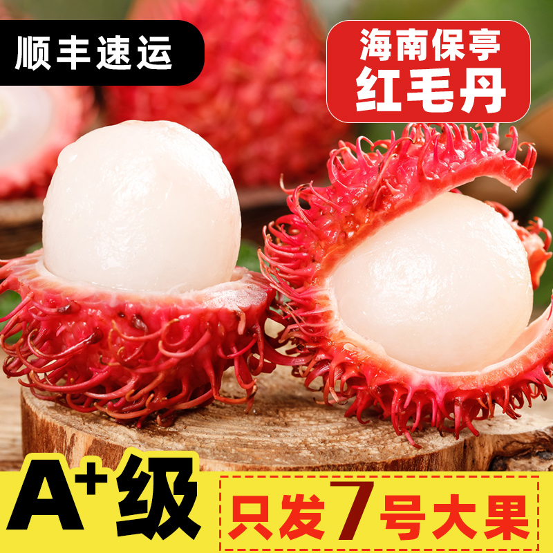 【顺丰速运】海南保亭红毛丹7号大果新鲜水果现摘产地直发3斤5斤