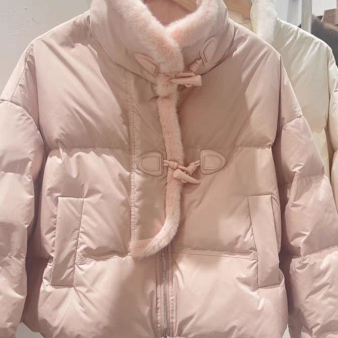 波可羽绒服防寒短款国风冬季新款加厚外套小个子202315天内发爆款