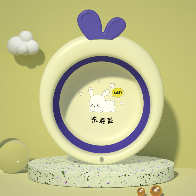 折叠盆新生婴儿可折叠脸盆儿童专用洗脸盆子宝宝用品屁屁股新生儿