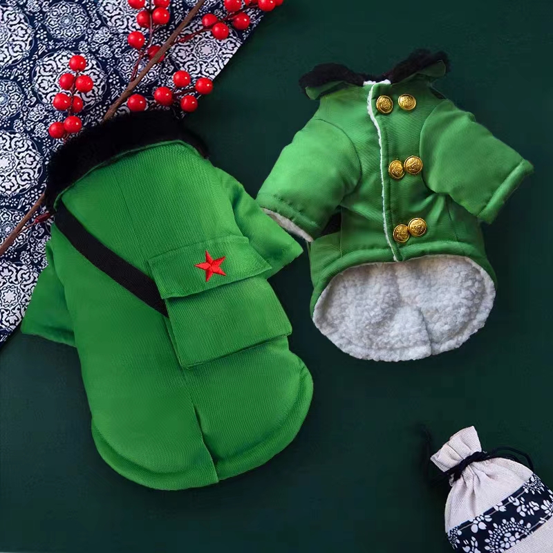 新疆西藏包邮猫咪狗狗衣服秋冬保暖棉服牵引泰迪英短小型犬冬天舒