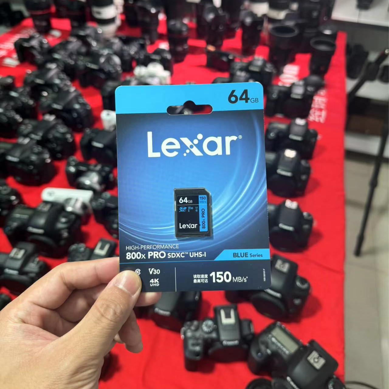 全新未使用 Lexar/雷克沙 雷克沙64GB SD存储卡 读150MB/s U3 V30