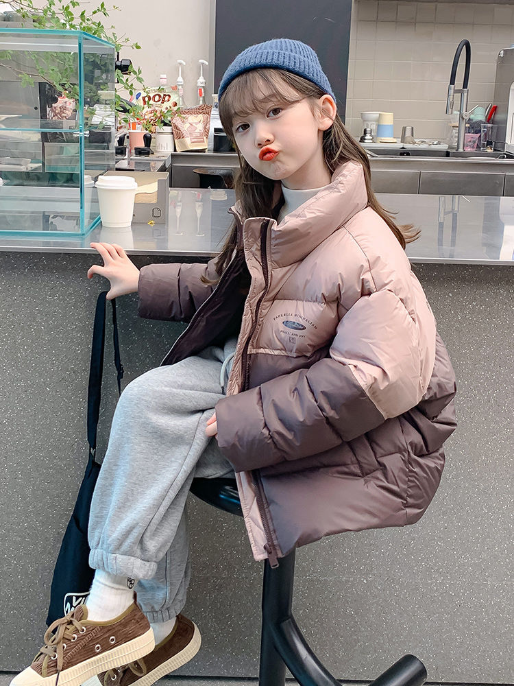 女童棉服冬装2023新款洋气儿童冬季加厚面包服小女孩棉袄外套上衣