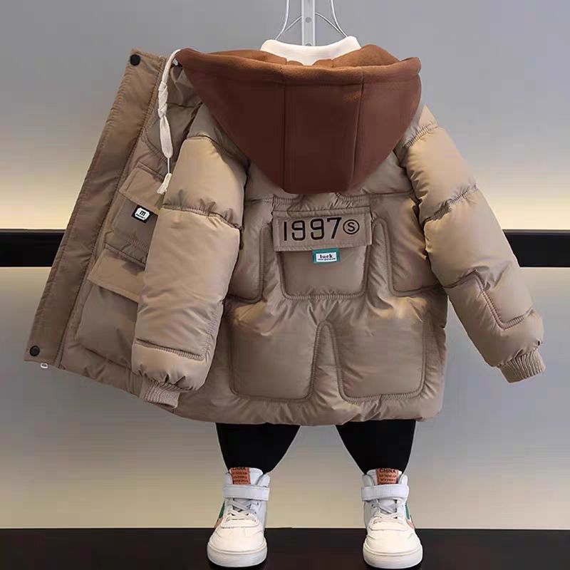 中大童服洋气帅气冬季加厚秋冬棉衣儿童棉外套2023宝宝爆款