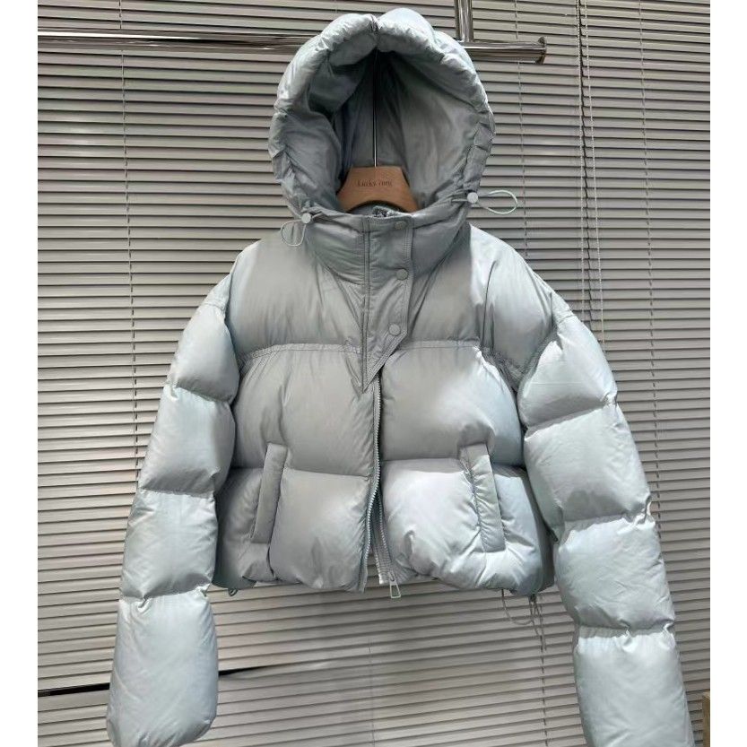 波司澄年新款韩版连帽宽松休闲女短款白鸭绒羽绒服爆款高级感外套