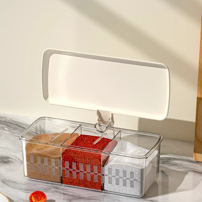 居家厨房调料罐家用调料瓶罐子组合套装加厚密封一体多格调料盒