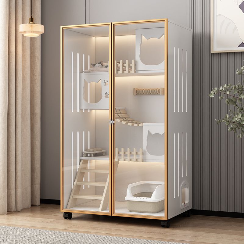 猫别墅猫笼子家用室内猫窝猫屋超大自由空间猫咪房子猫屋猫舍猫柜