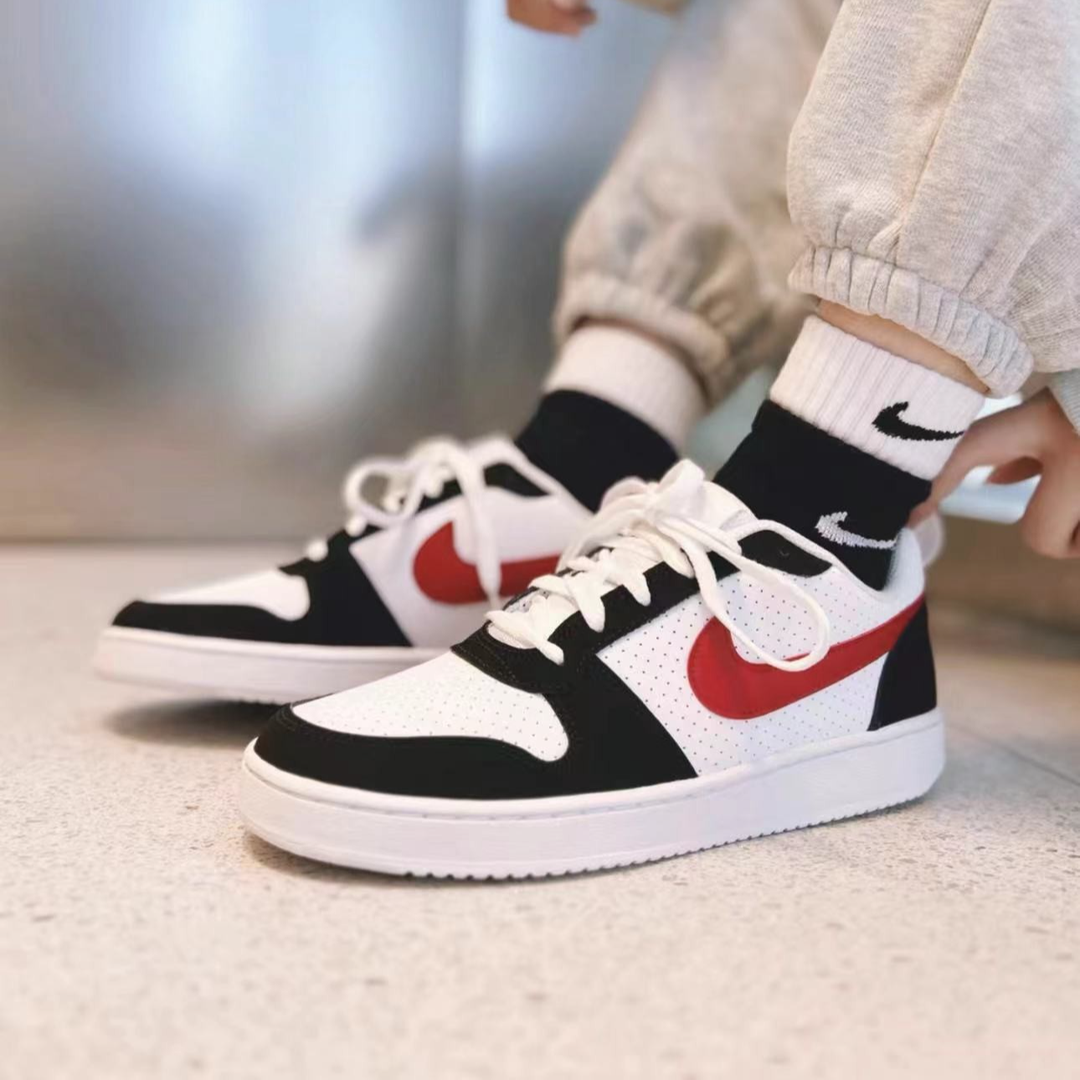 Nike/耐克 Court Borough low 男子黑白红休闲低帮板鞋838937-102