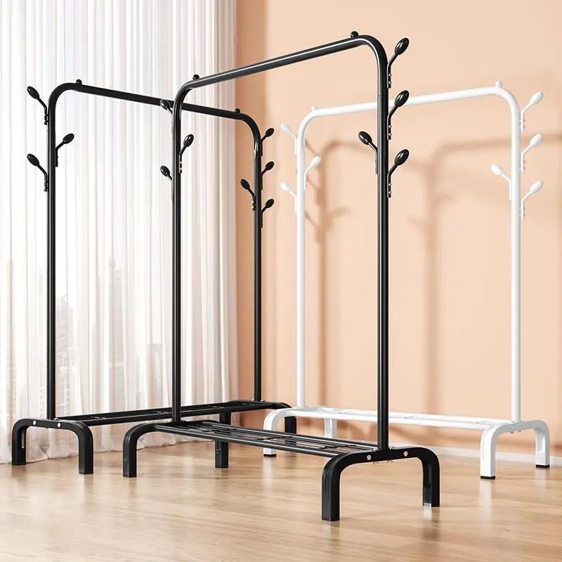 晾衣架落地挂衣架折叠宿舍用室内卧室学生晒衣架家用凉衣服杆架子