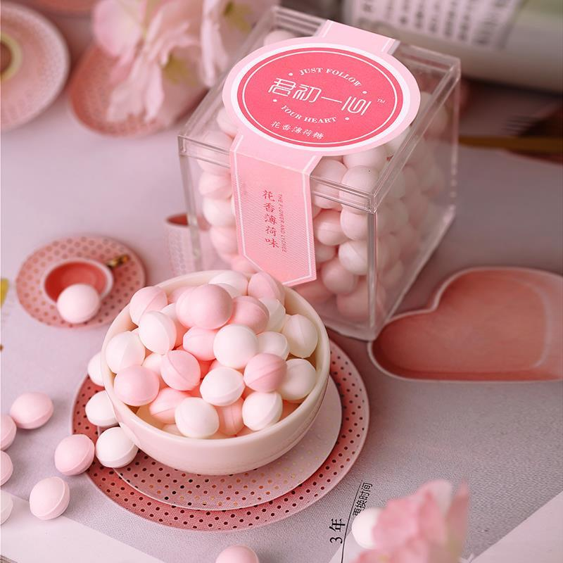 口气清新糖接吻糖玫瑰香体糖花香糖吐息糖薄荷糖口气清新体香糖果