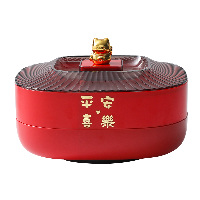 果盘家用客厅茶几干果盘2024新款干果收纳盒糖果盒高端大气糖果盘