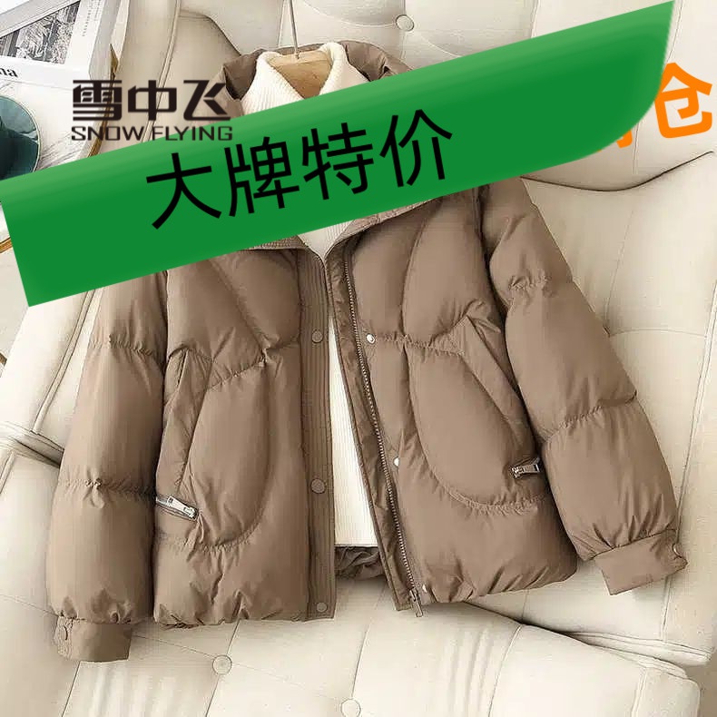 雪中飞羽绒服小个子短款羽绒羽绒服女2023冬季新款韩版休闲时尚面