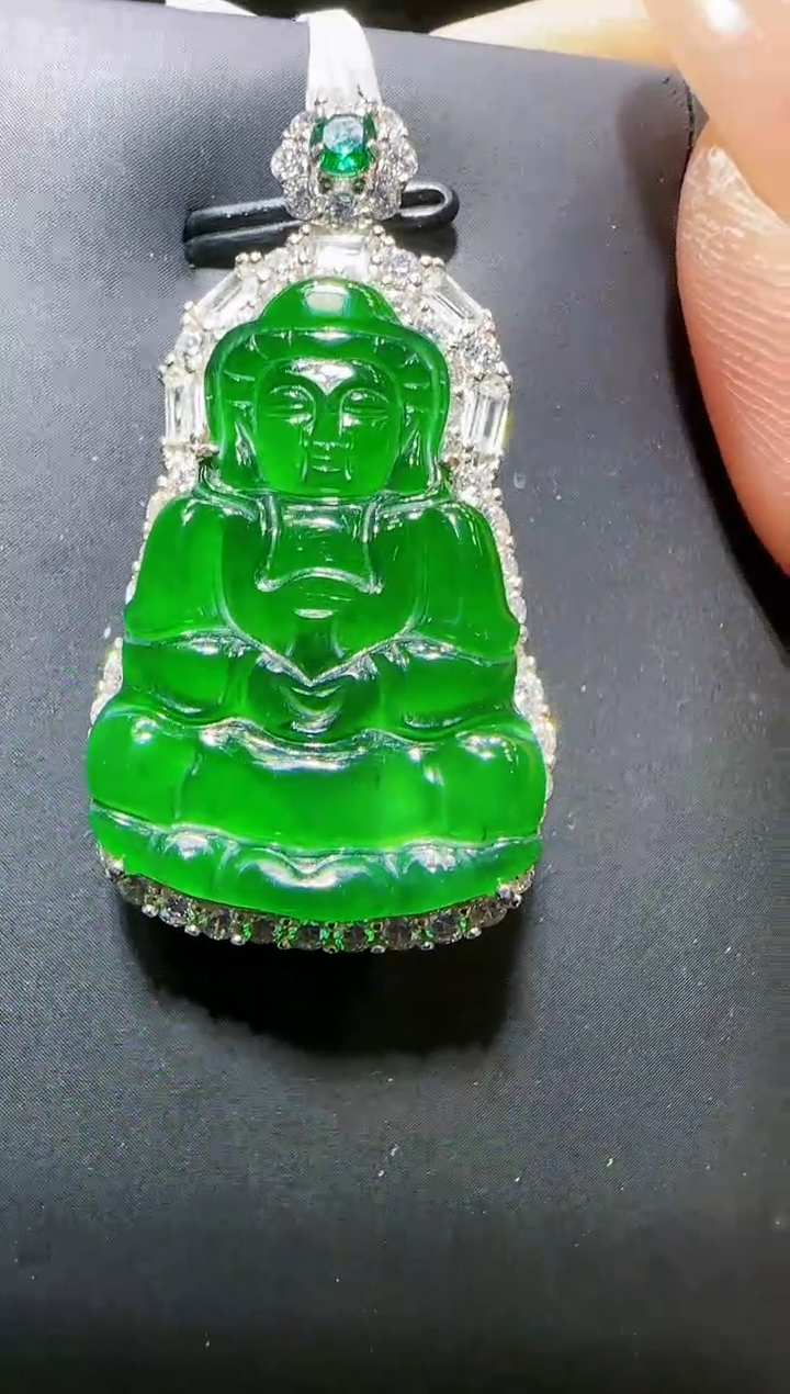 【闪购商品】翡翠吊坠未镶嵌观音吊坠