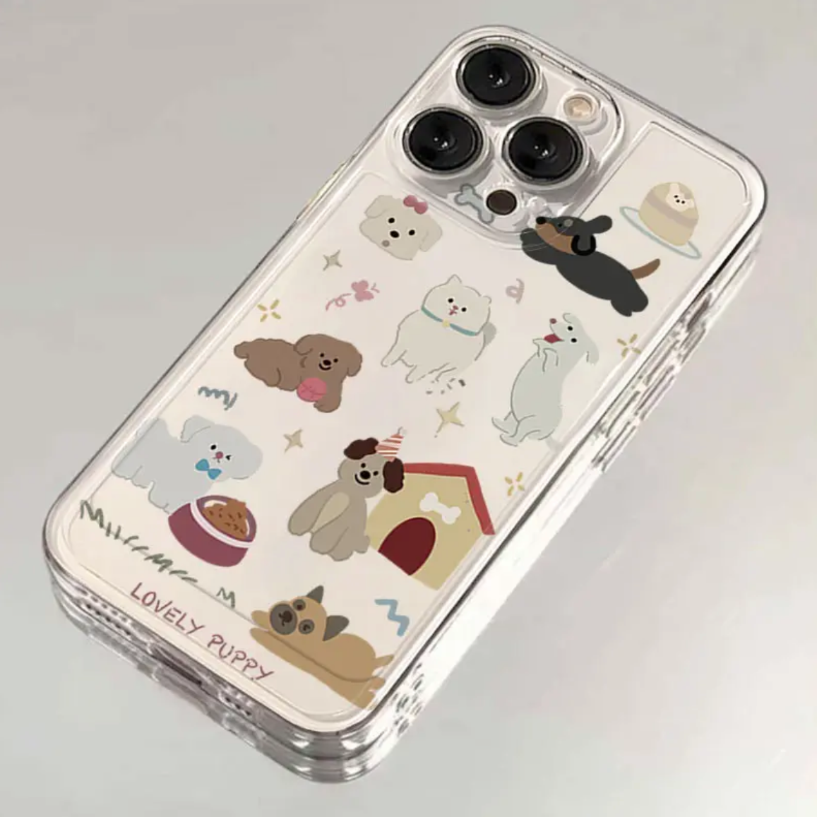 可爱小狗适用苹果小米oppovivo华为iPhone12手机壳/13/14/15/软XR