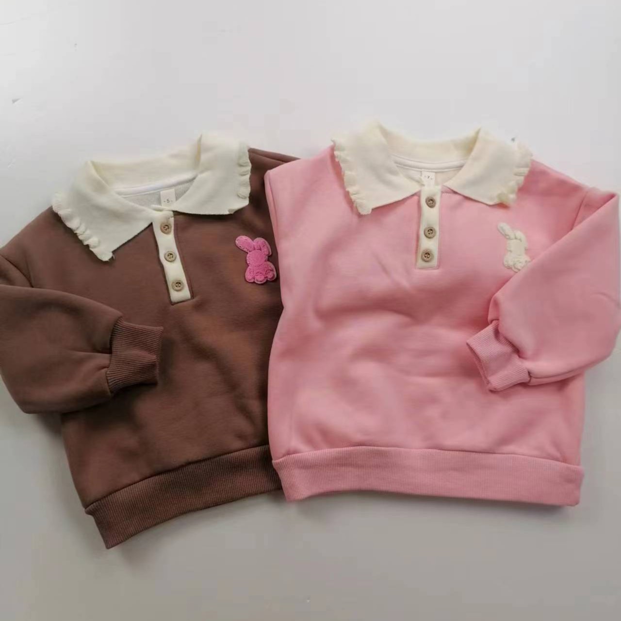 咿呀家 潇领子品牌  毛线领加绒卫衣 H6