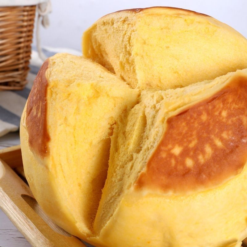 南瓜奶香开花大馒头纯手工山东香甜可口开花牛奶无水新鲜传统多种