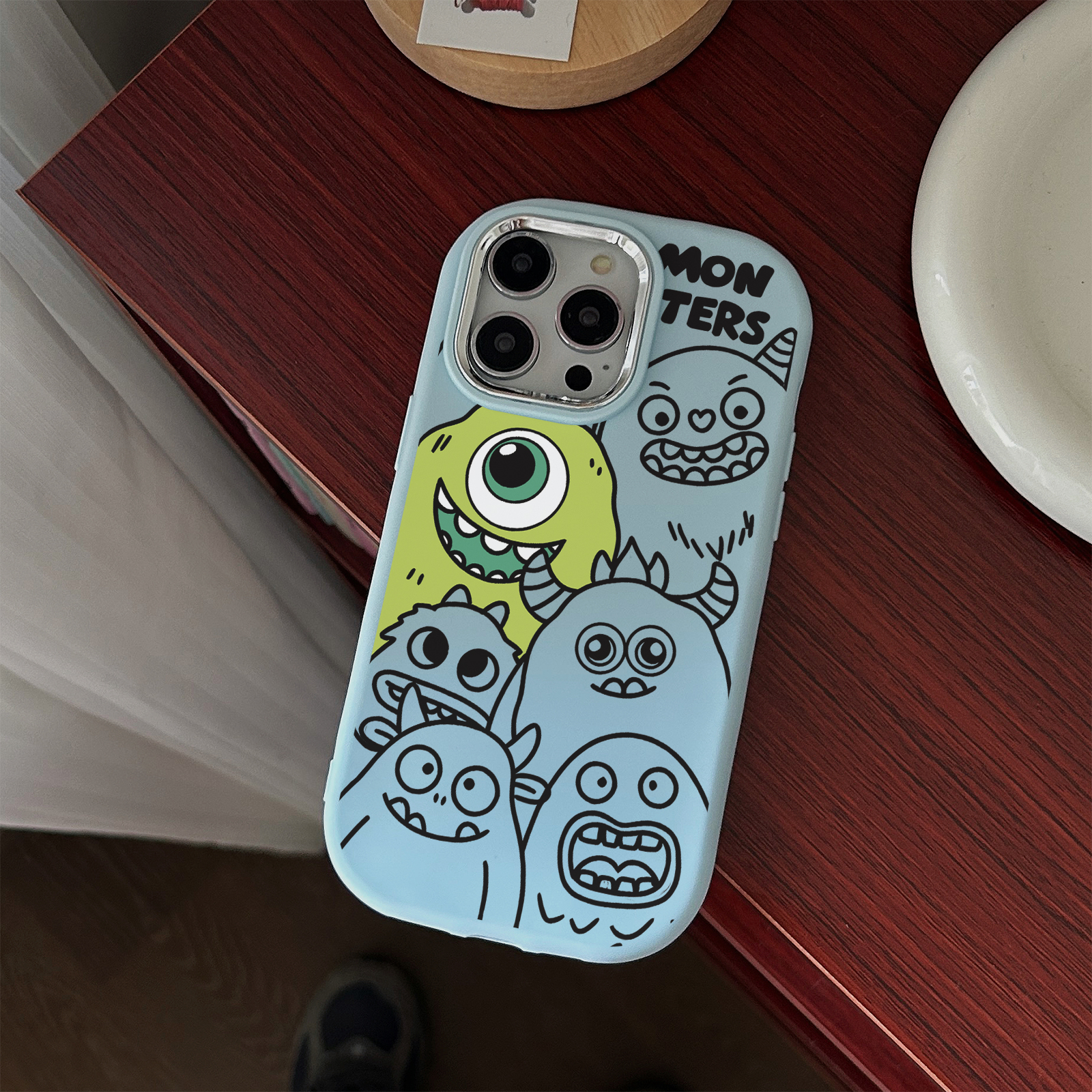 卡通怪兽苹果15promax手机壳iPhone14新7/8plus软13/12/11/xr创意