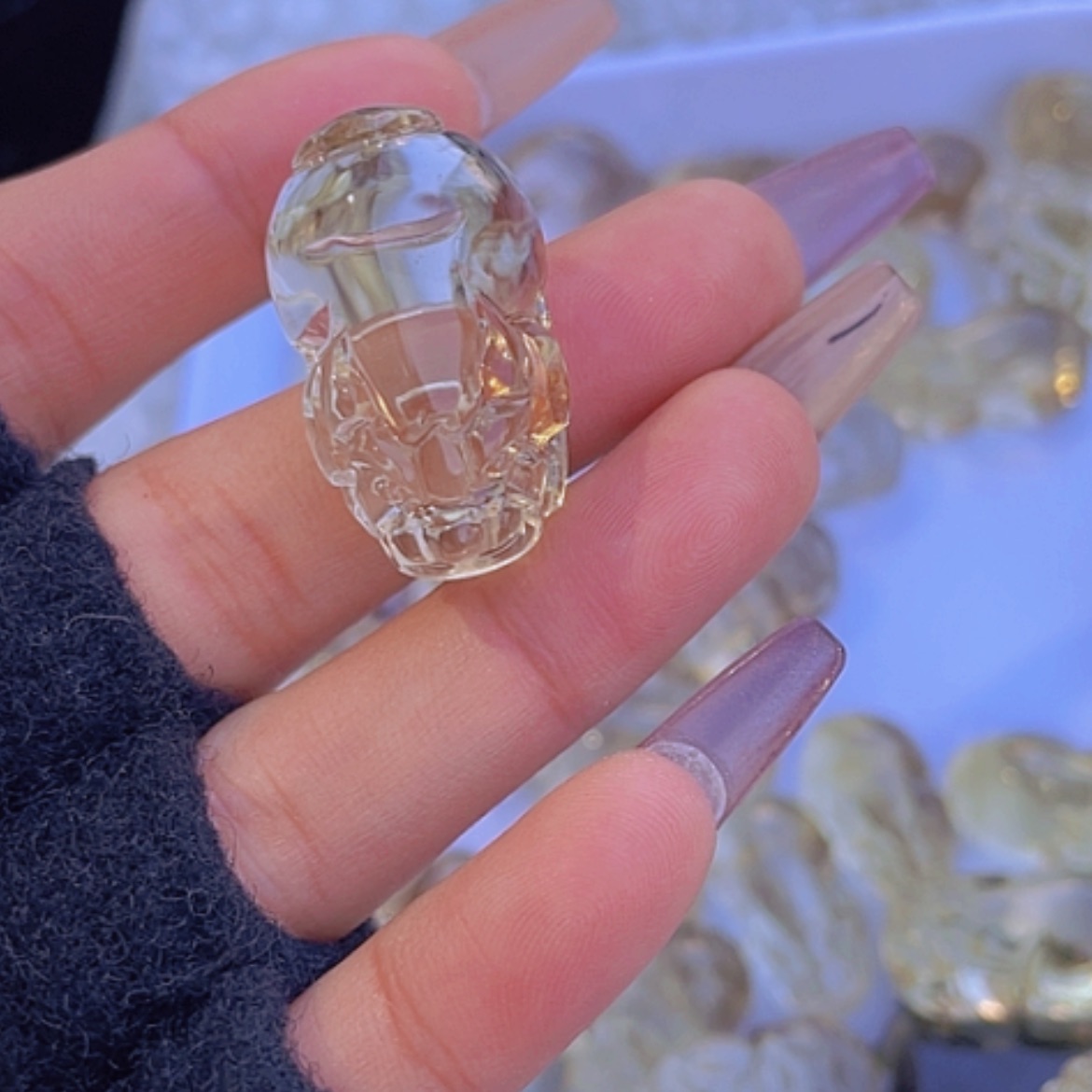【闪购商品】水晶吊坠(不含链)未镶嵌小**?