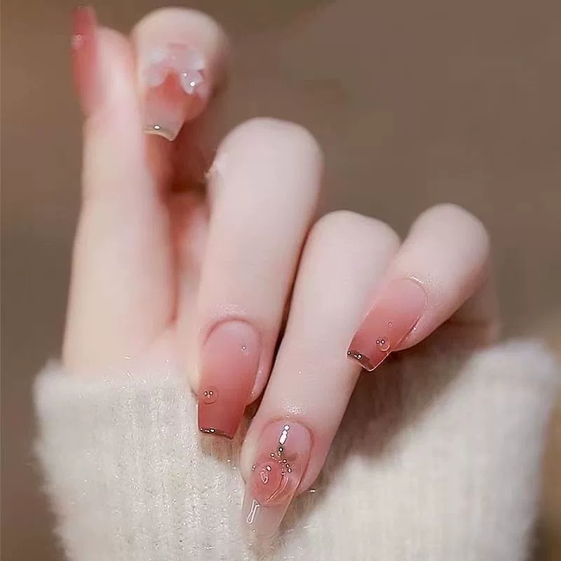 【M008】变色立体水蜜桃可拆卸美甲贴片