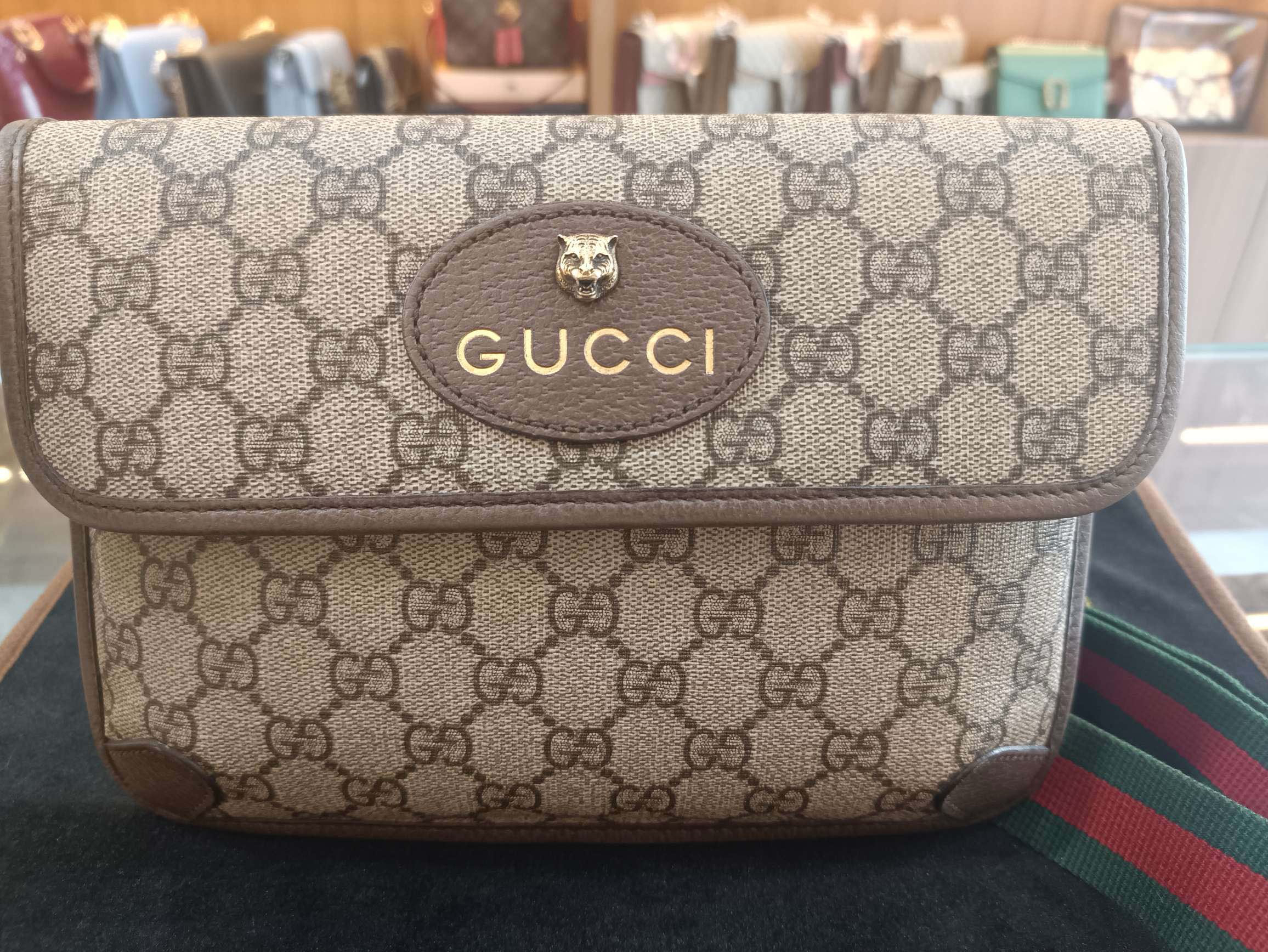 95新 GUCCI/GUCCI 虎头腰包/JW283