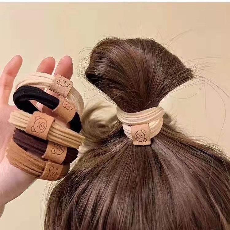 头绳简约发圈发绳高弹力头饰马尾发饰时尚扎头发耐用不伤发百搭in