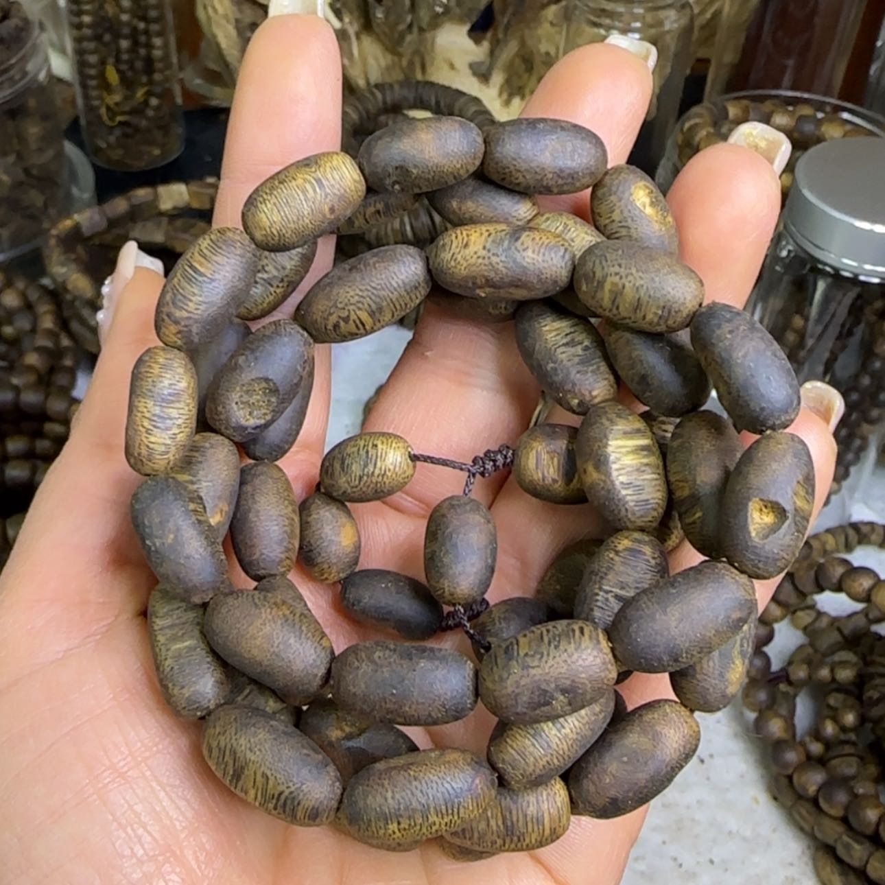 【闪购商品】沉香手串棋楠留疤多圈手串沉水浮