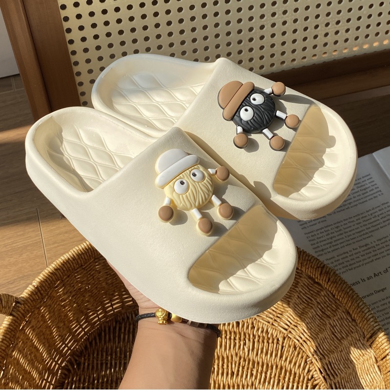 网红时尚卡通踩屎感拖鞋女生夏季厚底防滑室内凉拖鞋女款浴室居家