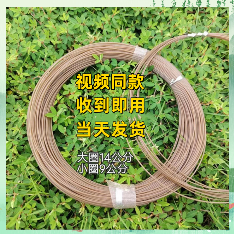 【收到即用】户外手工编织枯色棕色鱼线耐磨牵牛绳3米6米抗拉鱼套线