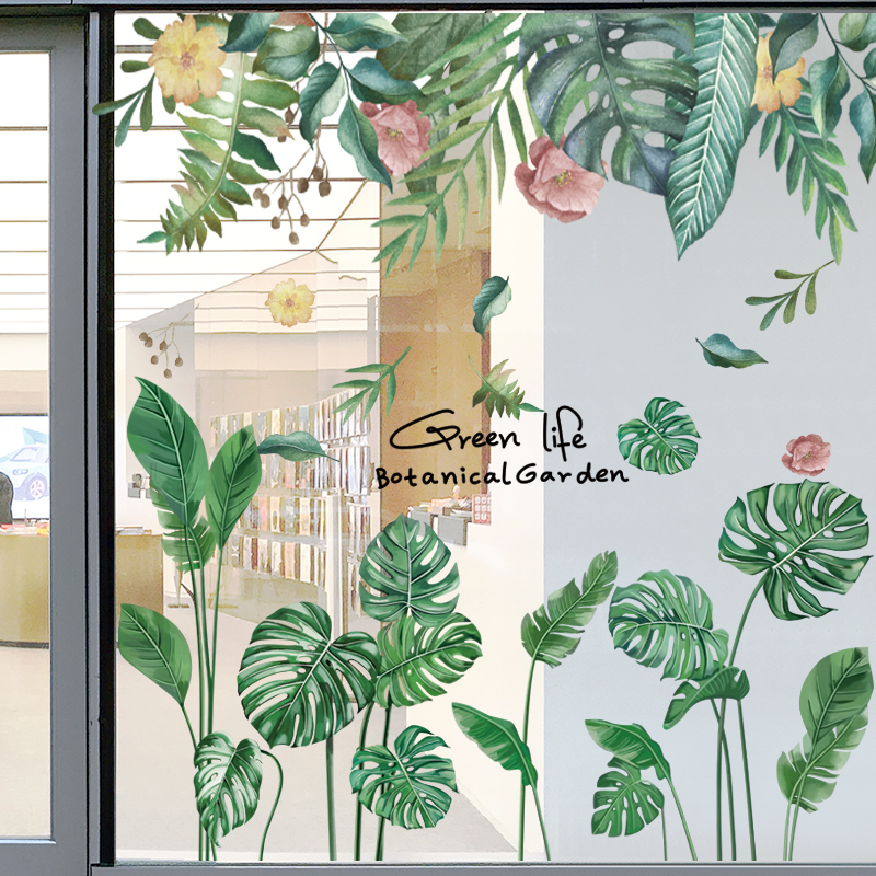 创意个性窗花贴推拉门玻璃门贴纸3d立体阳台厨房贴画装饰自粘窗户