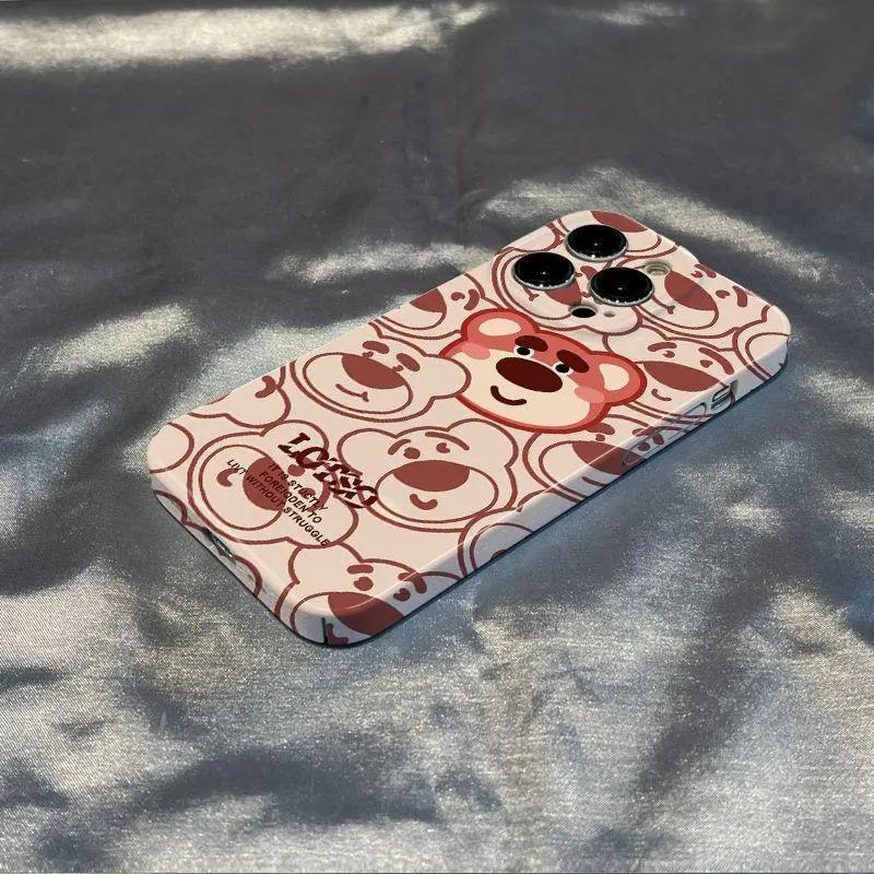 靓壳草莓维尼熊苹果15手机壳适用12菲林壳iPhone13promax1178p全