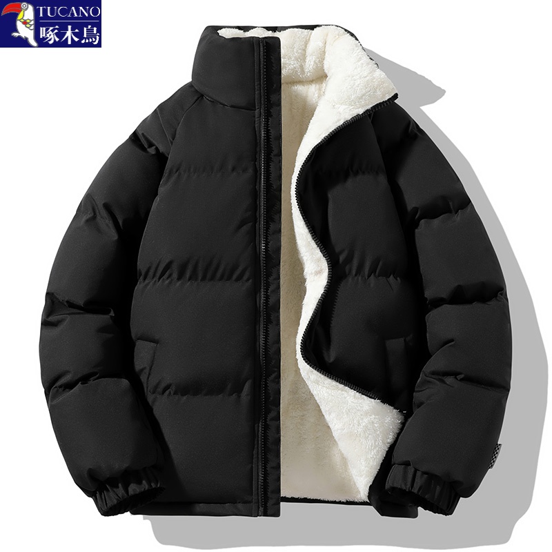 TUCANO/啄木鳥秋冬加绒加厚棉服男女宽松保暖棉衣休闲情侣外套潮