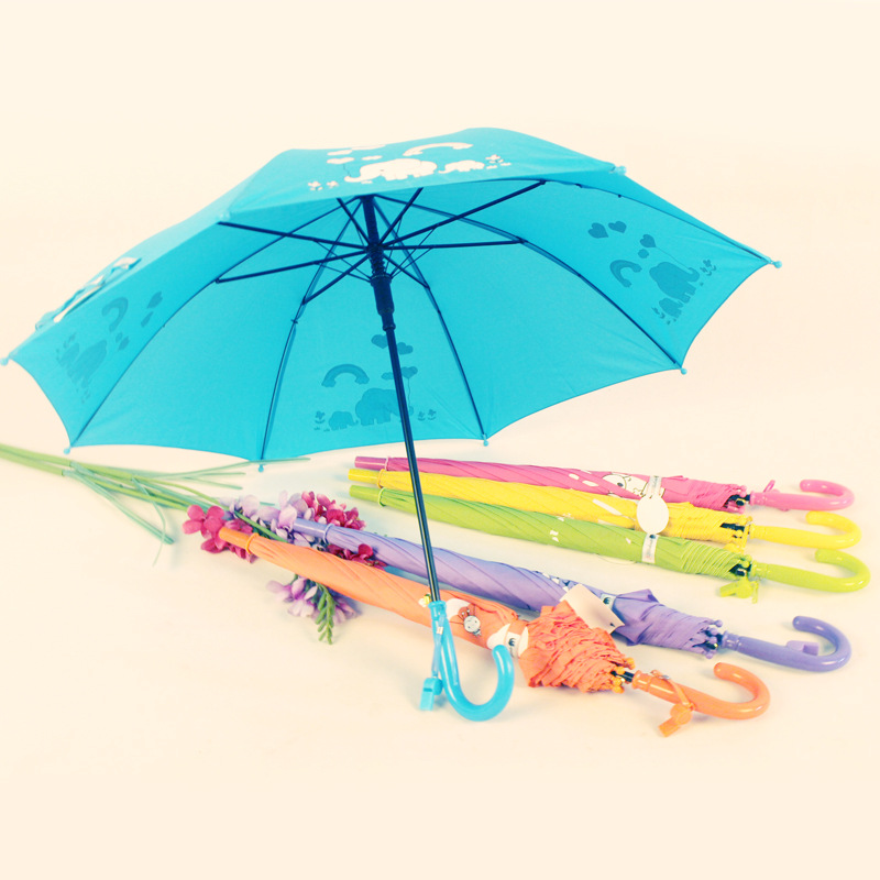 【遇水变色】小学生童伞儿童专用雨伞卡通印花雨伞自动纯色雨伞防水