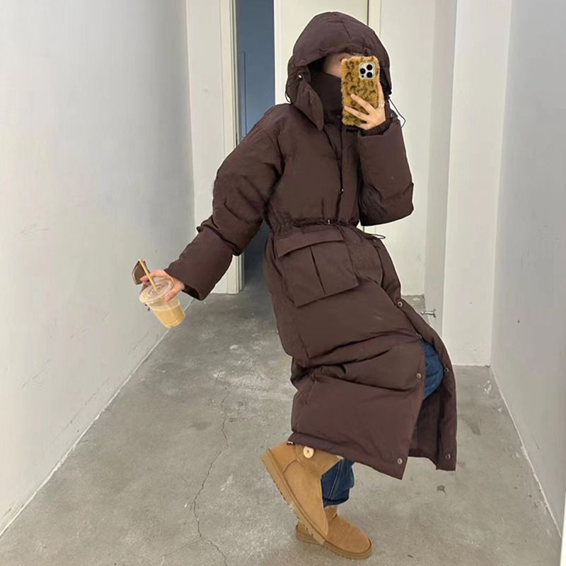 长款羽绒服女冬季新款超好看长款过膝韩版大被子收腰外套