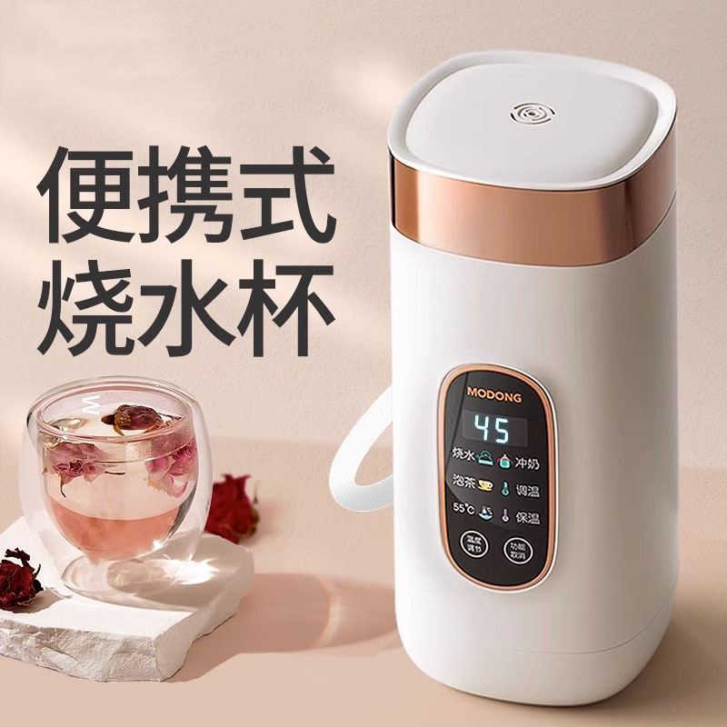 德国烧水杯家用小型便携式车载电热充电插电恒温旅行热水保温杯子