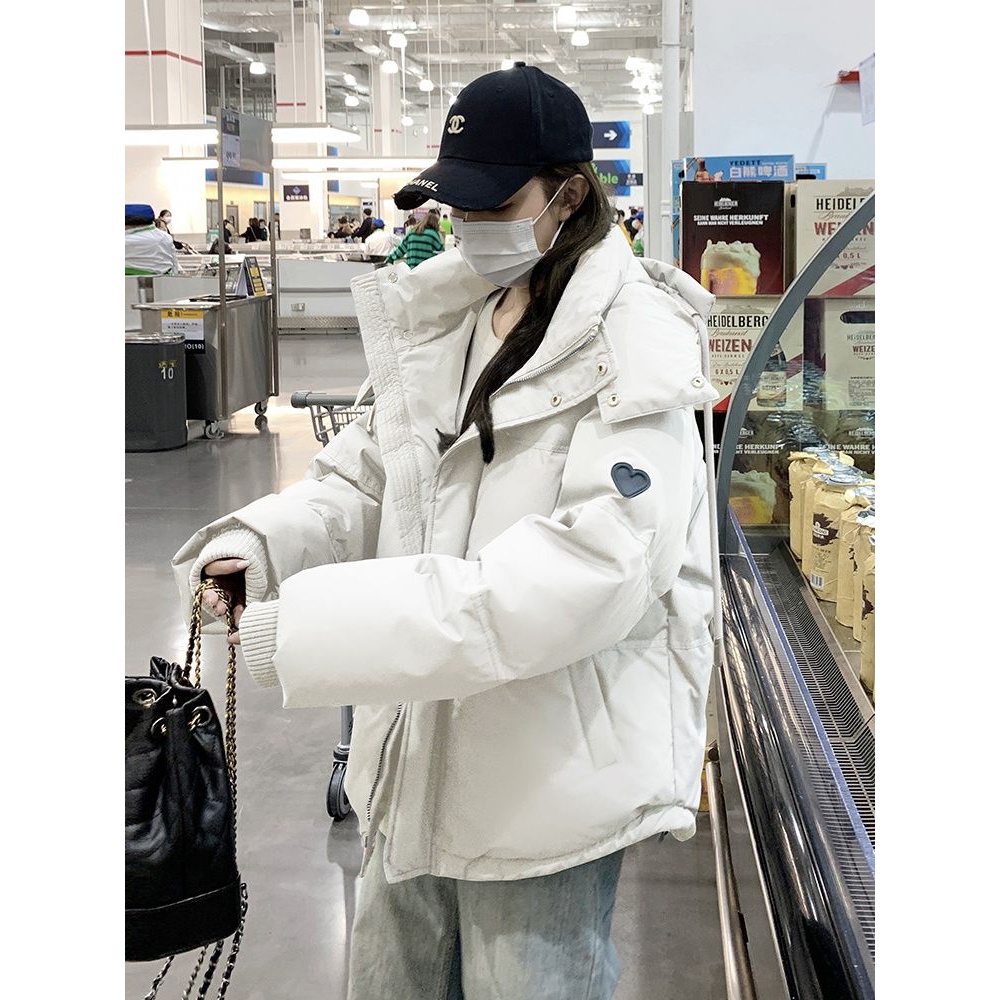 羽绒服女短款面包服2023年新款韩版设计感小众宽松棉衣加厚冬季