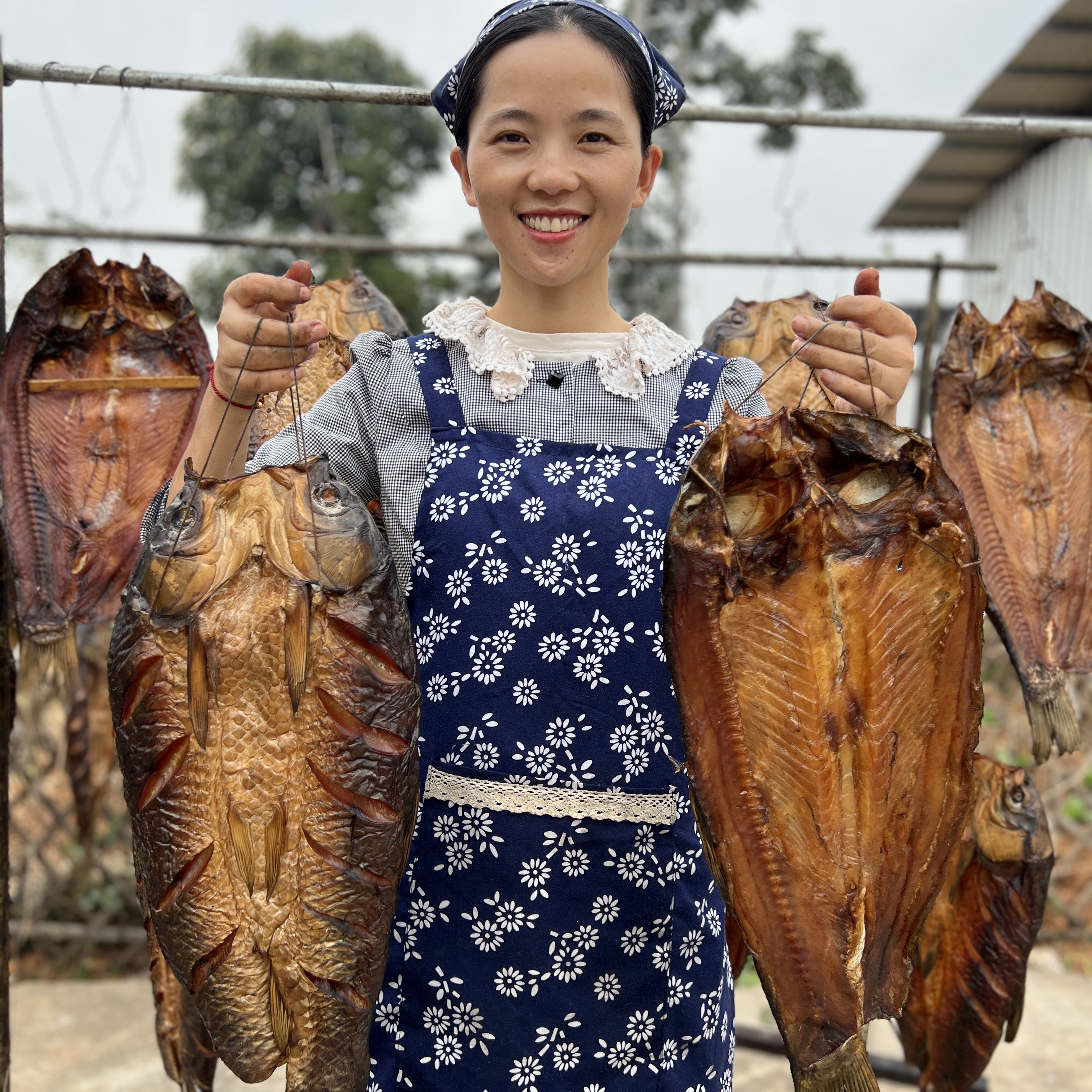 【丁丁家】腊䓍鱼风干烟熏腊鱼农家特产现称现卖