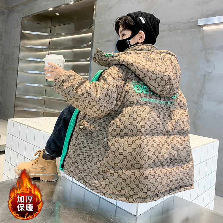 男童棉服冬季加厚保暖外套2023新款大童儿童棉衣潮款韩版洋气童装