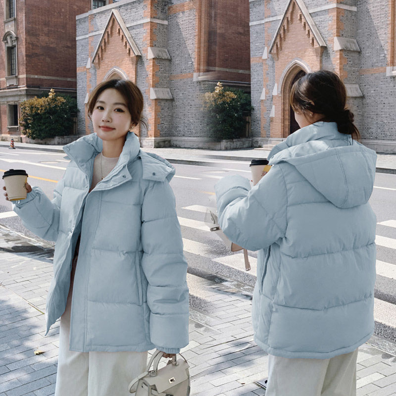 波登司羽绒服白鸭绒新款爆款衣女士女款短款年季羽绒宽松加厚面包