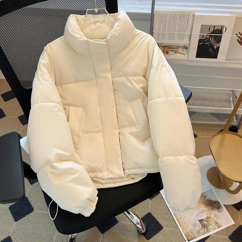 秋冬2023年秋冬新款服女短款韩版宽松oversize袄外套加厚羽衣小个