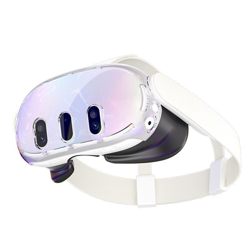 适用于Meta quest 3电镀保护壳 VR主机保护壳 PC面壳头戴配件
