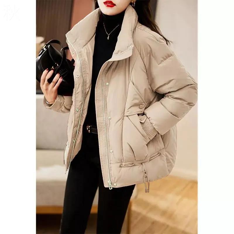 秋季羽绒服女短款2023新款时尚宽松显瘦加厚保暖设计感小众