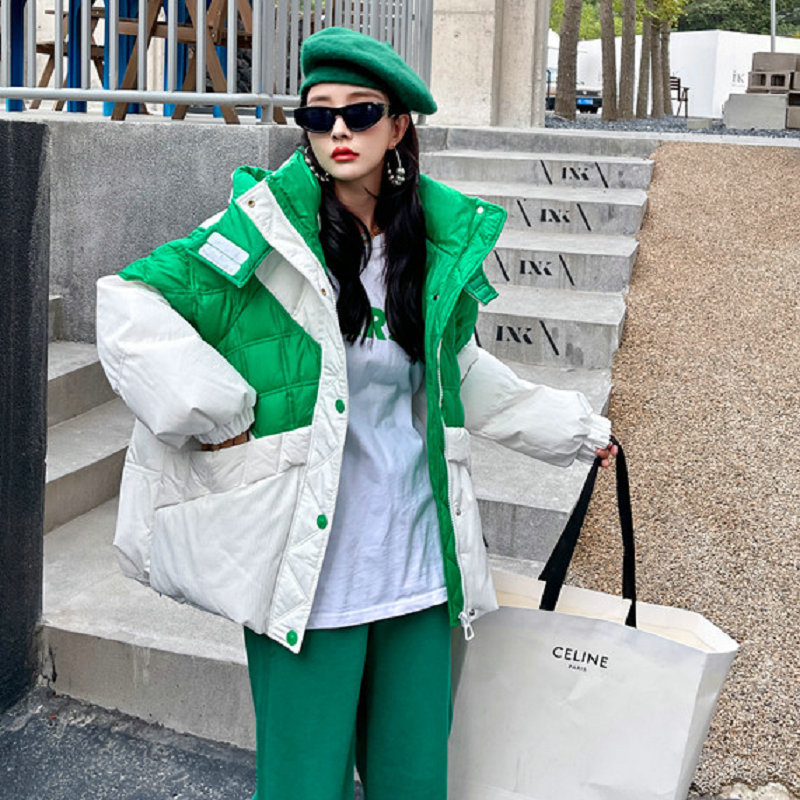 波司澄清仓短款羽绒服女2023冬季新款女装韩版时尚平湖白鸭绒羽绒