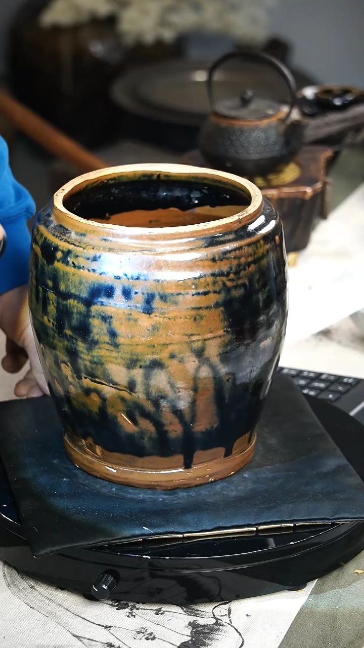 【闪购商品】紫砂罐706紫金釉 窑变