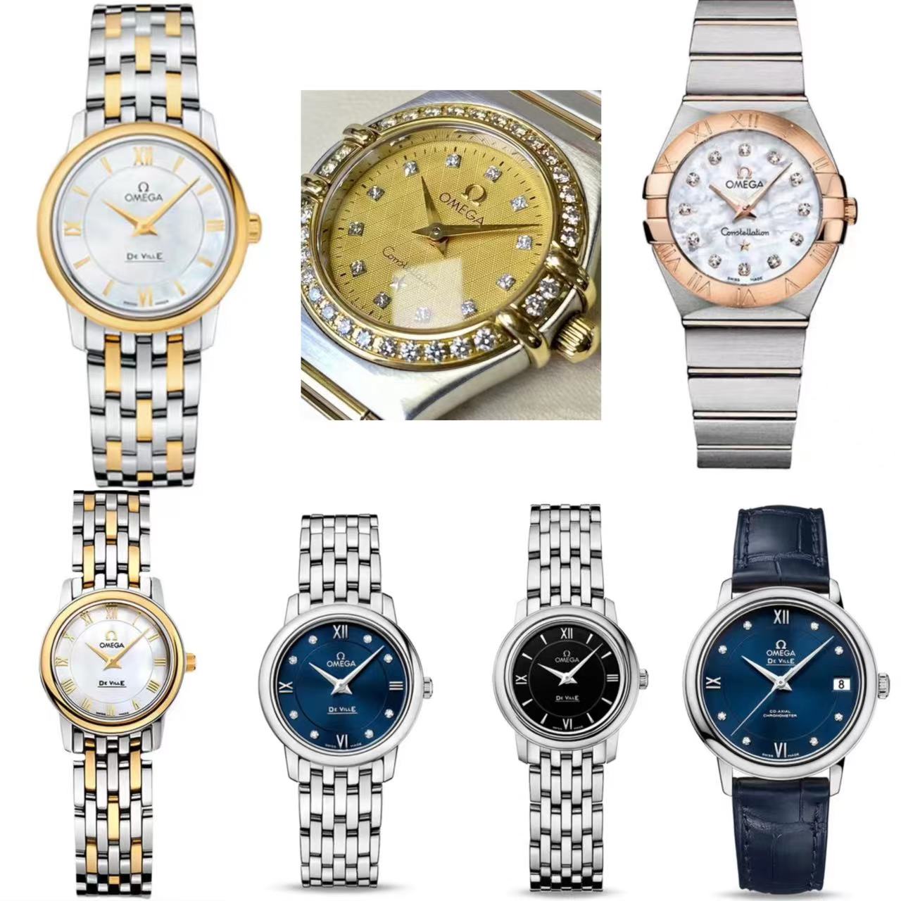 99新 Omega/欧米茄 123.20.24.60.55.001女表小表径系列公