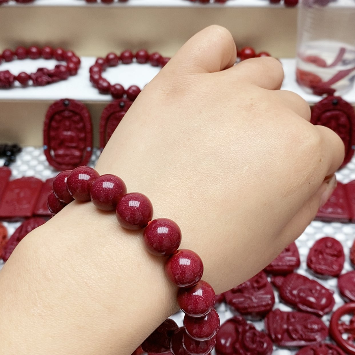 【闪购商品】辰砂（处理）不***套紫金12手链