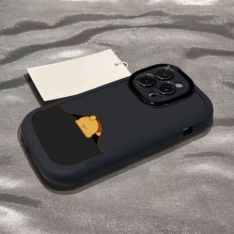 高级感卡通维尼熊适用苹果15promax手机壳iphone14全包13/12/11/x